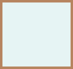 Wooden Square Mirror
