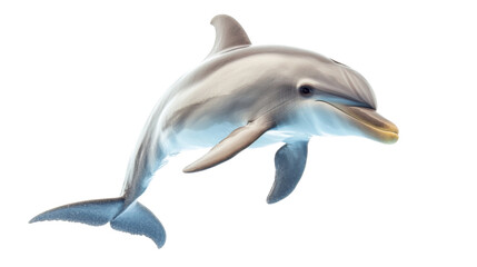 Obraz premium Dolphin jumping transparent background