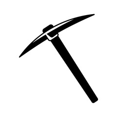 mining axe vector design,mining tools,mine,symbol,silhouette,editable mining axe icon