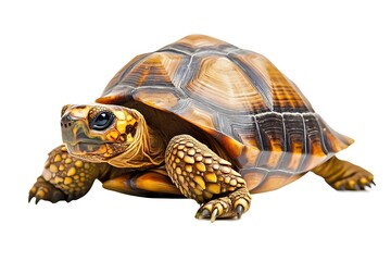 Obraz premium Tortoise Isolated on White Background.