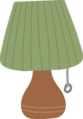 Handdrawn Retro Table Lamp