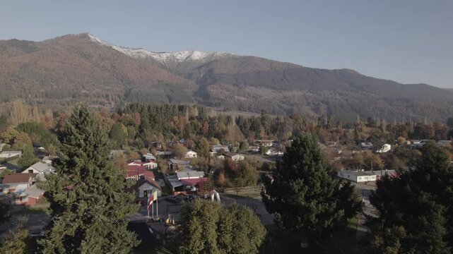 Imagen A&eacute;rea con dron de la Comuna de Melipeuco, Regi&oacute;n de La Araucan&iacute;a