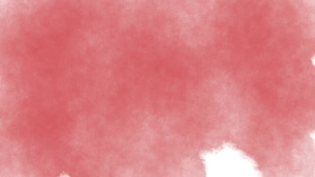 Beautiful Timelapse of Paintbrush Painting Watercolor Watercolour on Rough Textured Paper Background 4K Intro Reveal Animation Loop dark terracotta red