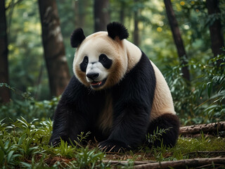 Obraz premium a majestic giant panda