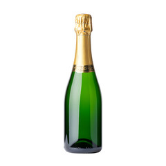 Elegant Champagne Bottle with Golden Foil for Celebrations and Special Occasions