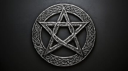Obraz premium embossed pentagram