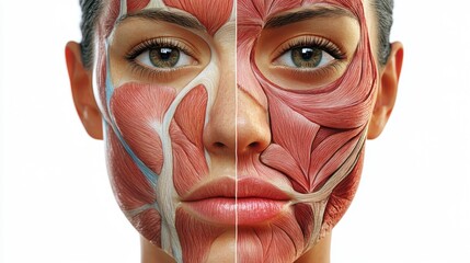 Human Facial Muscle Anatomy: A Detailed Illustration of the Muscles of the Face