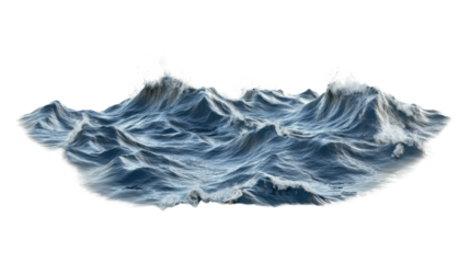 Sea wave transparent background