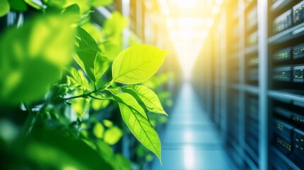 Eco-Friendly Data Center with Greenery and Technology