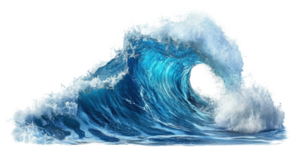 Sea wave transparent background