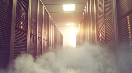 Modern Storage Solutions with High Contrast Lighting