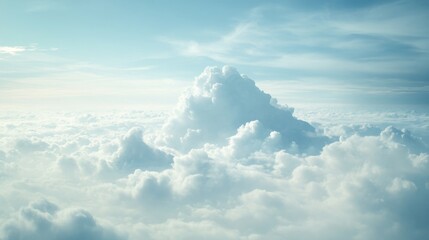 Soft Light Clouds with Monochromatic Color Scheme