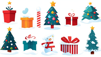 christmas tree and gifts