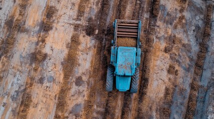 Efficient Harvesting Machine Collecting Crops in Farmland