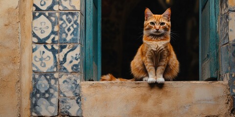 Cat on Window Sill