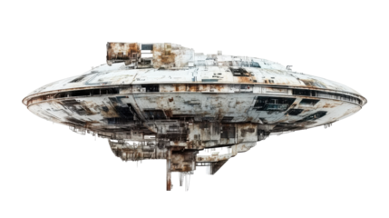 Vintage space shuttle transparent background