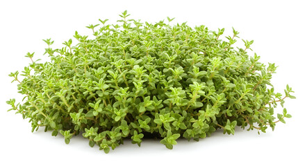 Obraz premium A low-growing thyme plant with small, delicate green leaves