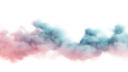 Naklejka premium Plane Flying Through Cloud of Smoke