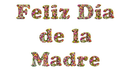 Naklejka premium Happy Mother’s Day on transparent background