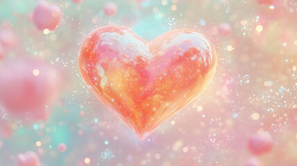 Obraz premium Cute Heart Background Wallpaper