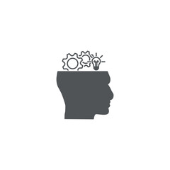 An illustration vector designs ideas, thoughts in people's heads.