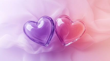 Obraz premium Cute Heart Background Wallpaper