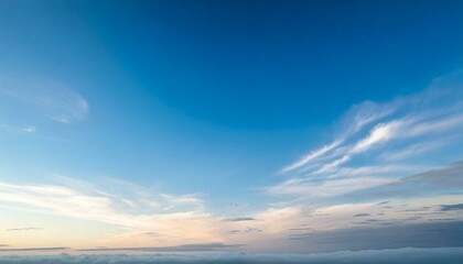 Soft Cloudy Sky Gradient_A minimalist blend of soft blues and whites mimicking a serene sky