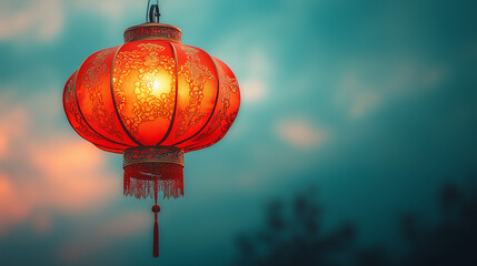 A classic Chinese New Year decoration symbolizing prosperity and joy, perfect for festive celebrations and cultural highlights.