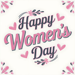Naklejka premium Celebrating International Women's Day