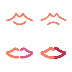 Lips Logo Template Icon