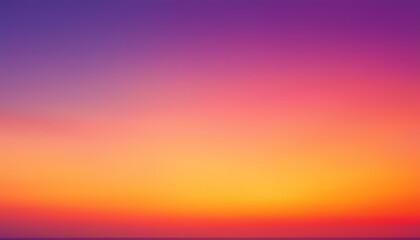 Naklejka premium Vibrant Sunset Gradient Background Orange Pink Purple Sky and Horizon
