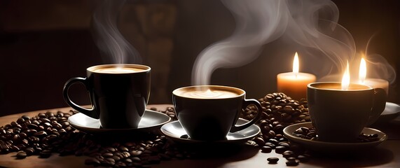 Artisan coffee arrangements emphasizing textures and aromas inviting cozy gatherings