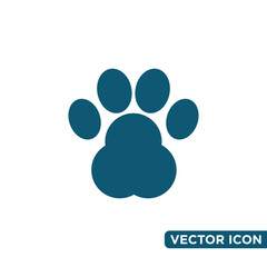 Paw Icon Design Template 
