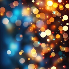 Vibrant light show urban nightscape digital art festive atmosphere abstract viewpoint celebrating colors