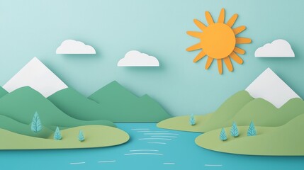 3D illustration depicting the energy transfer in photosynthesis, highlighting the role of sunlight and chlorophyll.