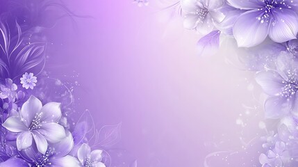 Lavender Floral Design Soft Background Image