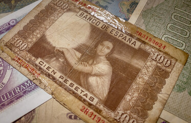 ancient spanish banknotes
