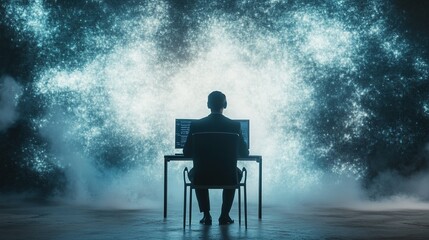 AI decrypting files, advanced technology at work, sleek interface, digital security, futuristic environment, data analysis in action