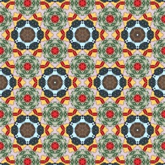 pattern with flowers and leaves