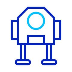 Robot icon, artificial intelligence concept. Technology, innovation, and automation.
