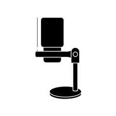 Gaming Microphone Black Fill Icon. Top Choice editable graphic resources for many purposes.