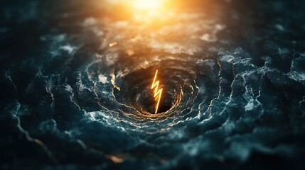 Downward Spiral of Stock Market Loss, a line chart illustrating a significant decline in financial values over time, conveying economic challenges