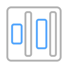 Align center icon. Concept of text formatting, editing, and alignment.