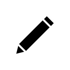 Pencil icon vector illustration. Concept of writing, drawing, and editing.