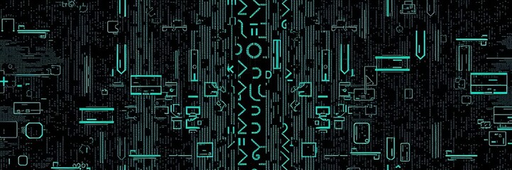 Abstract background of test screen glitch texture with pixelated and distorted lines, creating a digital and futuristic aesthetic, noise, visual