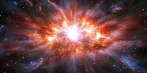A vibrant cosmic explosion illustrating the beauty of the universe.