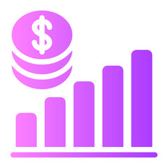 growth gradient icon