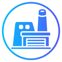 factory gradient icon