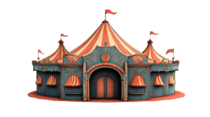 Circus tent transparent background