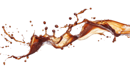 Chocolate splash transparent background